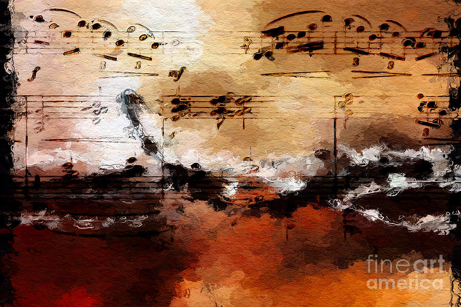 Music Digital Art - Rusted Desert Harmony by Lon Chaffin