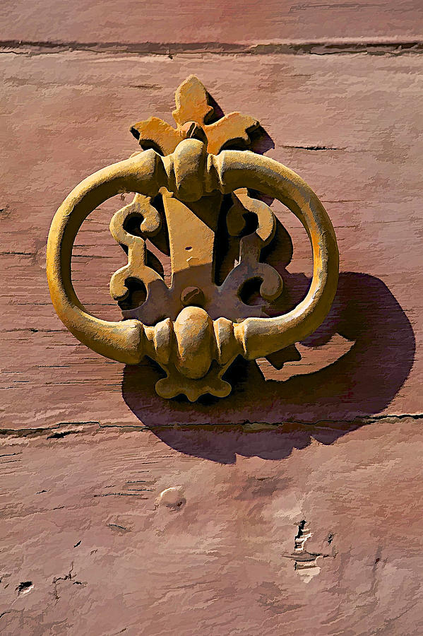 Rusted Door Knocker of Tuscany Photograph by David Letts