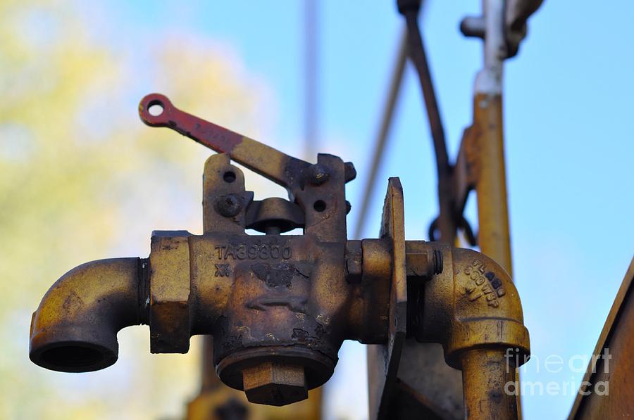 Pipe Photograph - Rusted Flagg Valve by Liane Wright