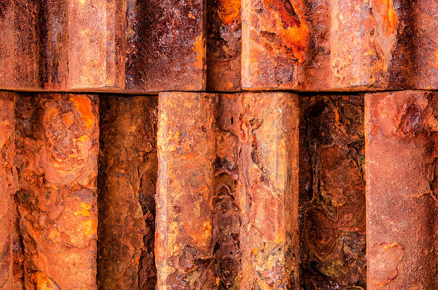 Closeup Photograph - Rusted Gears  by Jim Hughes