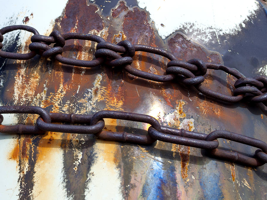Rusted Links Photograph by Fran Riley