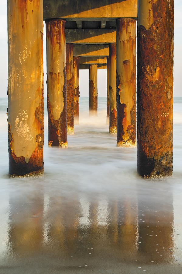 Rusted Pier Photograph by Mike Lang