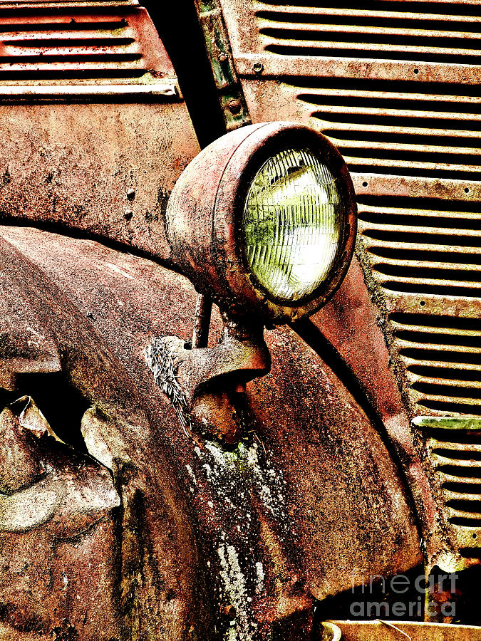 Old Truck Photograph - Rusted by Ron Roberts