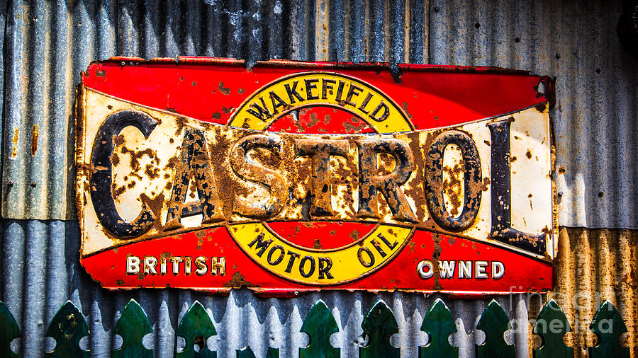 Rusted Sign Photograph by Perry Webster