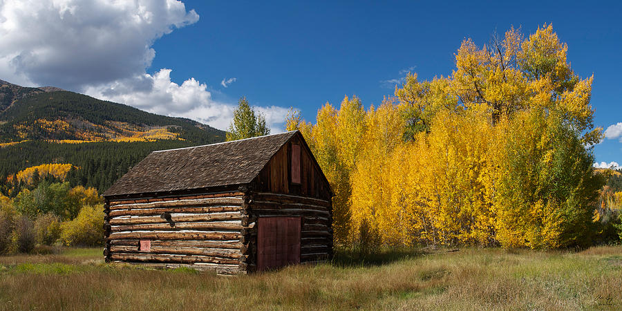 Rustic Barn in Autumn Photograph by Aaron Spong