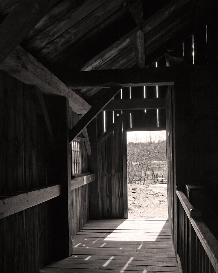 Rustic Barn Interior Photograph by Brooke T Ryan