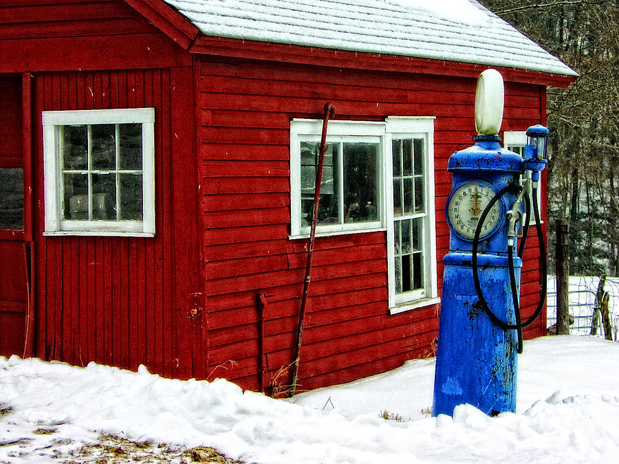 Rustic Farm Gas Pump Photograph by Mike Martin