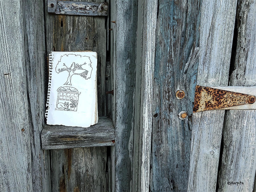 Rustic Gate Random Art Cedar Key Photograph by Rebecca Korpita