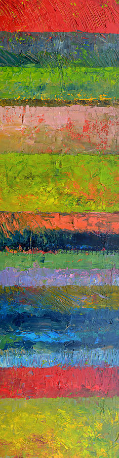 Abstract Painting - Rustic Layers  by Michelle Calkins