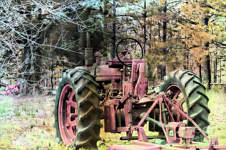 Rustic Old Tractor Photograph by Debbie Portwood