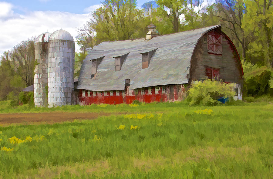 Rustic Red Barn Photograph by David Letts