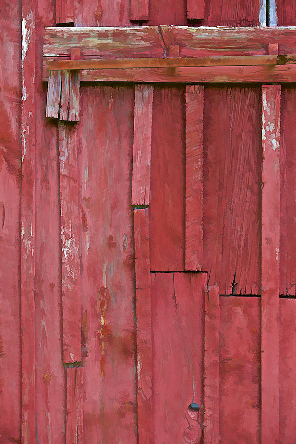 Rustic Red Barn Wall II Photograph by David Letts