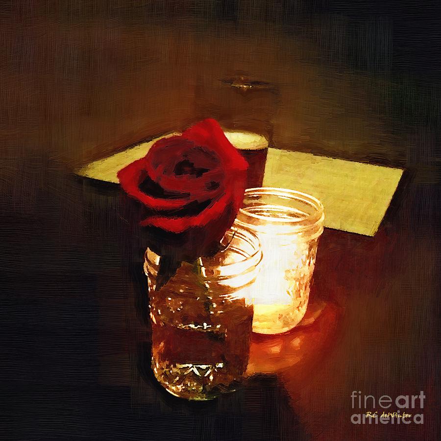 Rustic Romance Painting by RC DeWinter