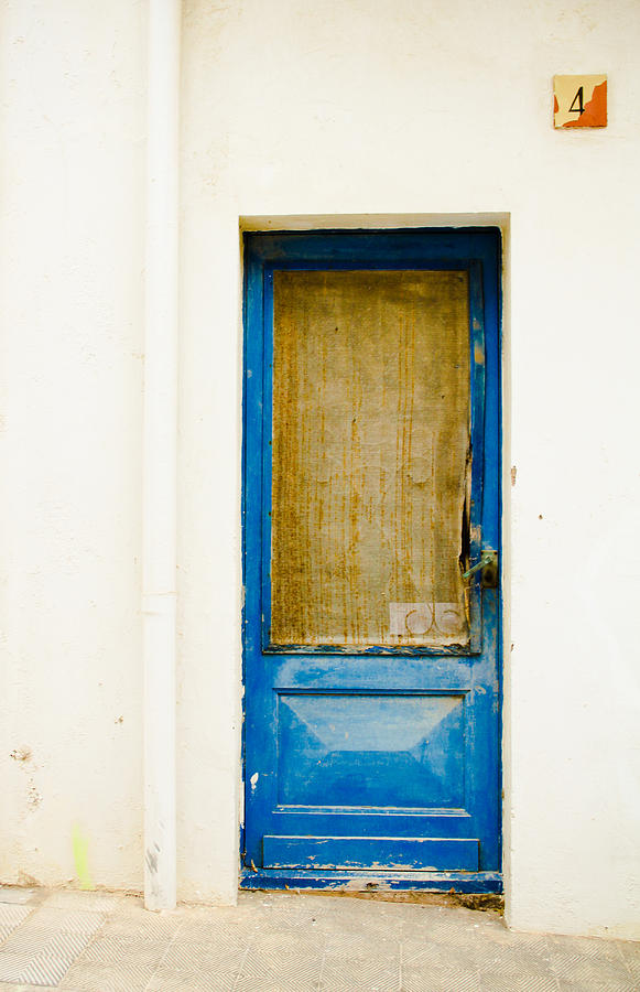 Rustic Shade Blue Door of Spain Photograph by Calvin Hanson - Fine Art ...