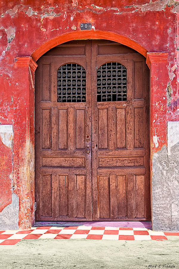 Rustic Spanish Colonial Door - Granada Photograph by Mark Tisdale