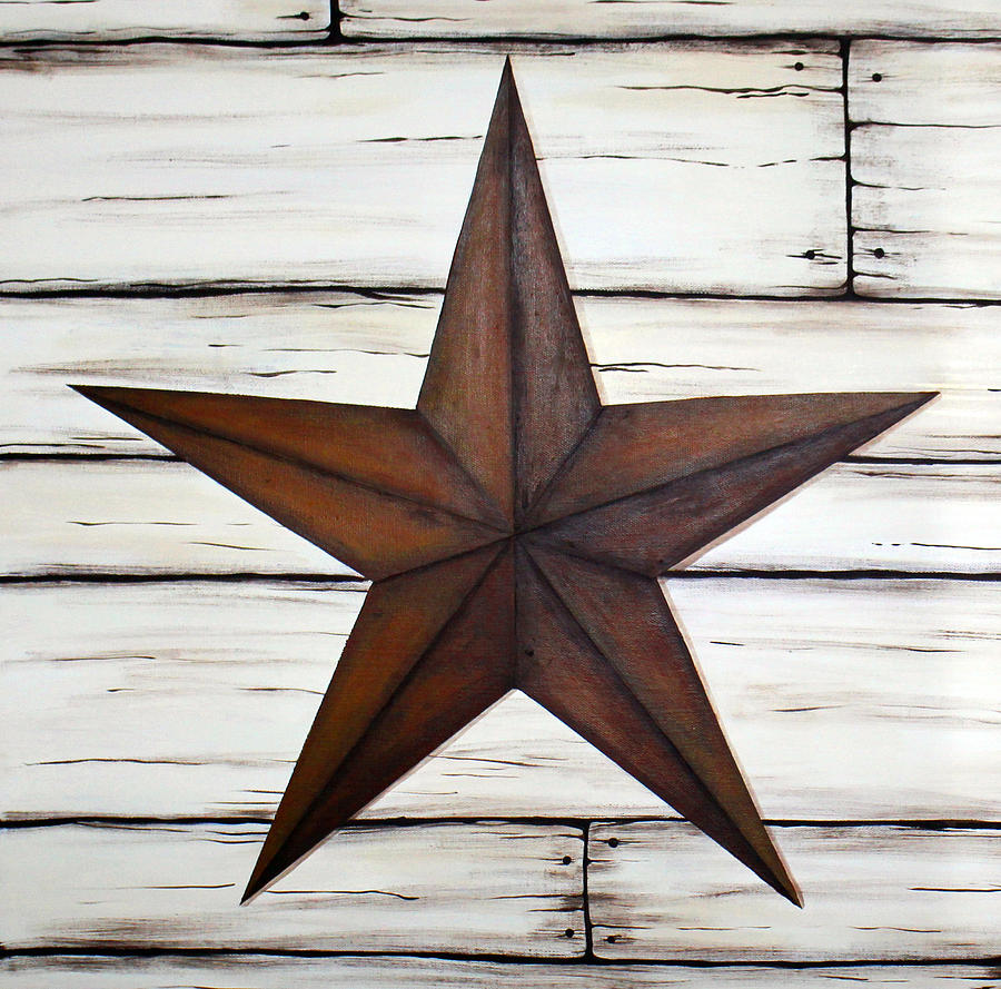 Rustic Texas Star 3 Painting By Susanne Fagan   Rustic Texas Star 3 Susanne Fagan 