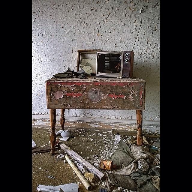 Detroit Photograph - Rustic Tv Stand. [taken In #detroit by IKON Pennie