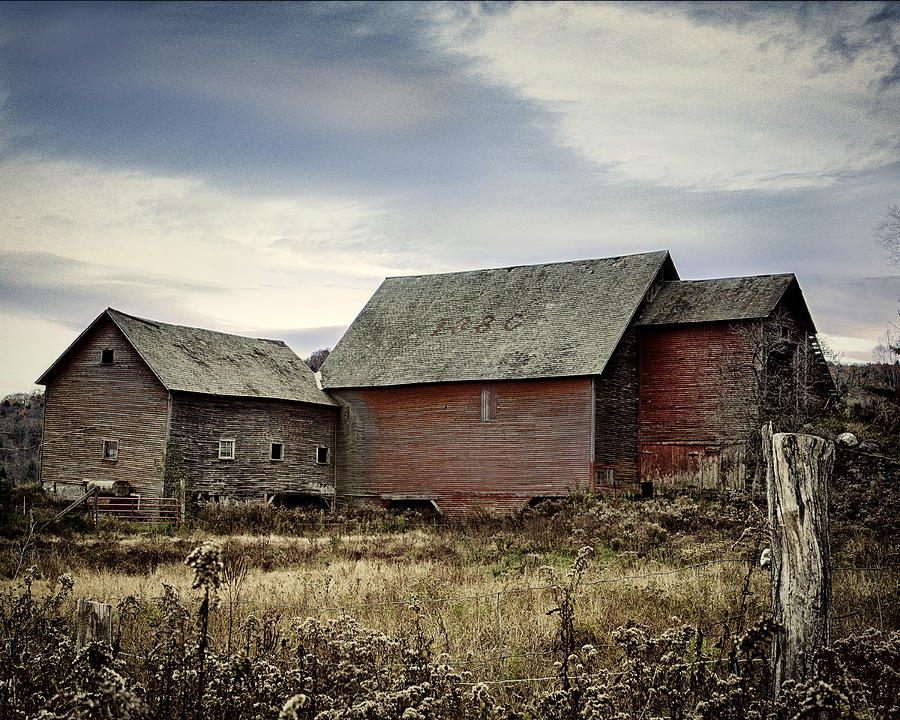 Rustic Vermont Red Barn Photograph by John Vose