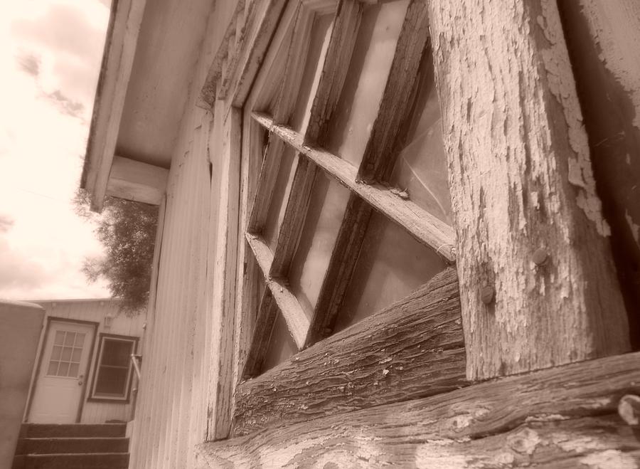 Window Photograph - Rustic Windowsill by Kortney  Jaworski 