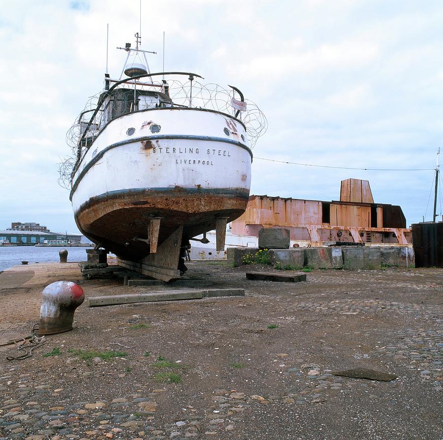 Rusting Boat Photograph by Robert Brook/science Photo Library