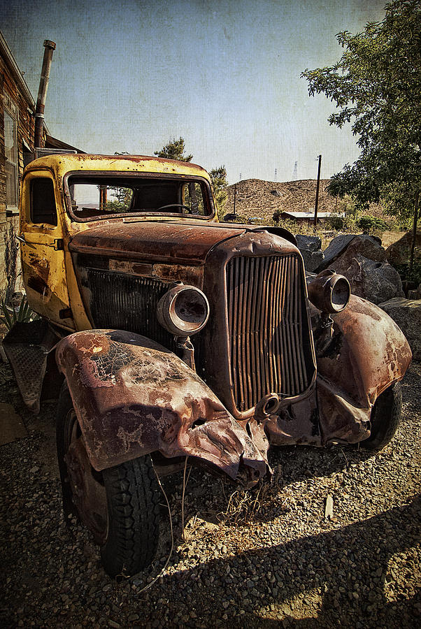 Rusting in Peace in Randsburg Photograph by Priscilla Burgers