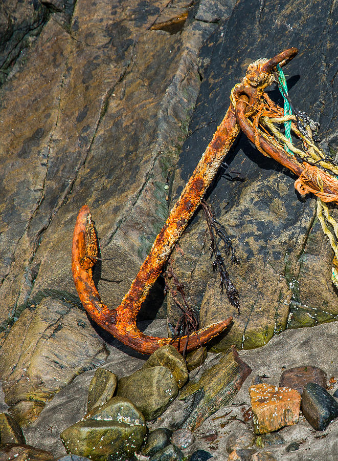 Rusty Anchor Photograph by Andreas Berthold