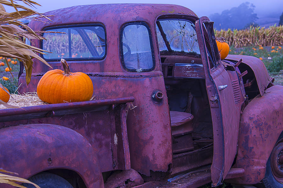 Truck Photograph - Rusty Autumn by Garry Gay