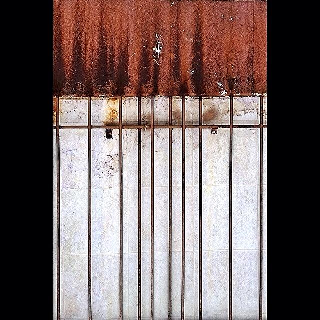 Detroit Photograph - Rusty Bars Outside Of St Curvy. Too Bad by IKON Pennie