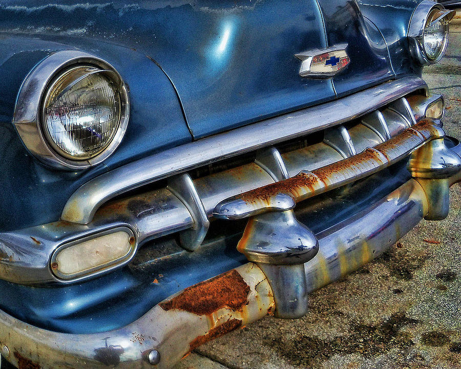 Rusty Chevy Grill Photograph by Vic Montgomery