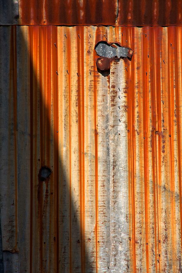 Rusty Corrugated Sheeting Photograph by Stuart Litoff