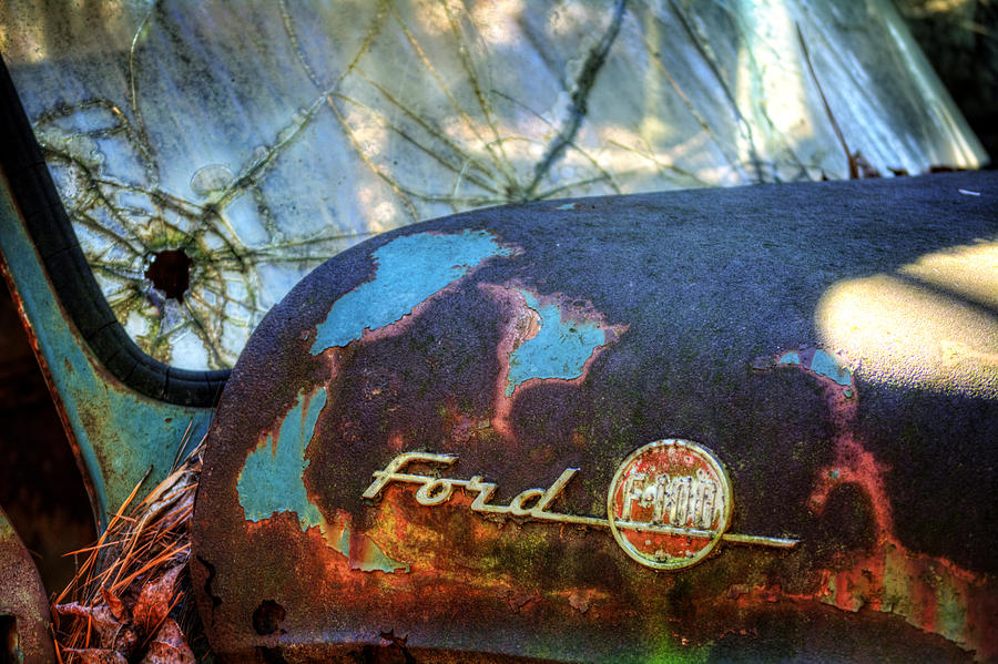 Ford Photograph - Rusty Ford F100 by Greg and Chrystal Mimbs