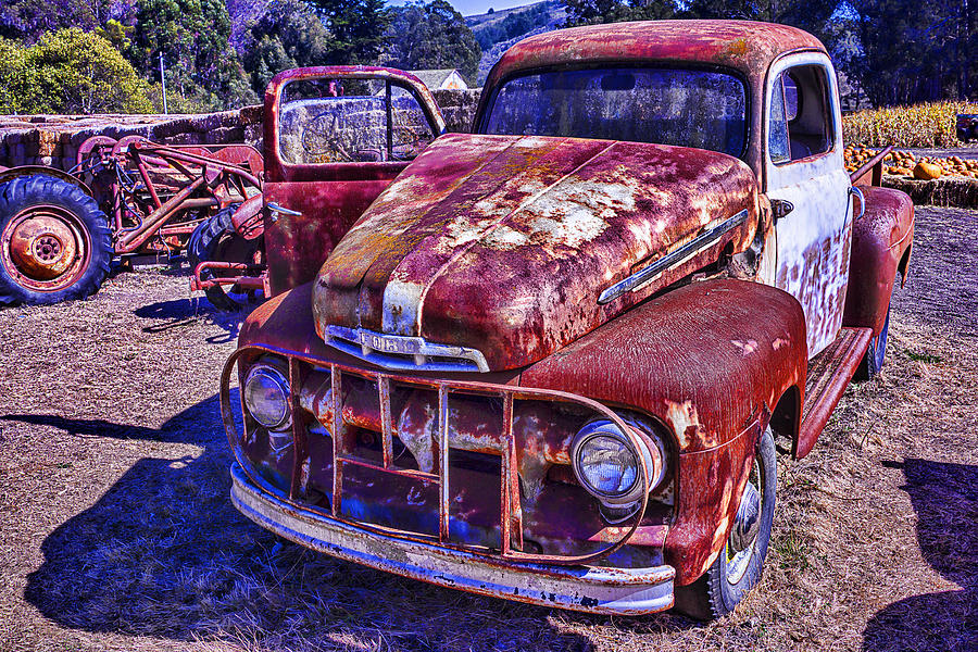 Truck Photograph - Rusty Ford by Garry Gay