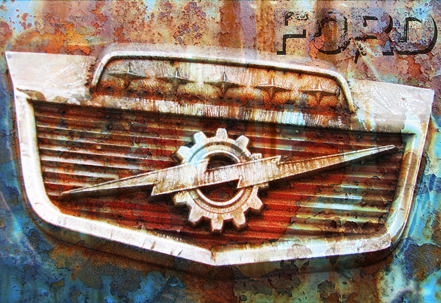 Rusty Ford Digital Art by Greg Sharpe