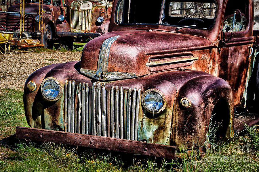 Rusty Ford Photograph by Jim McCain