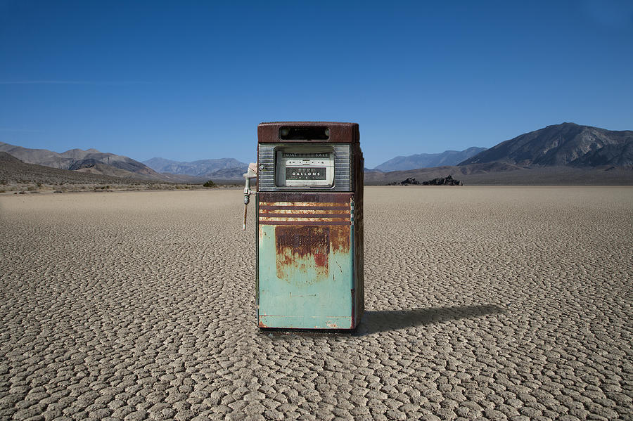 Rusty Gas Pump In A Desert Photograph by Buena Vista Images