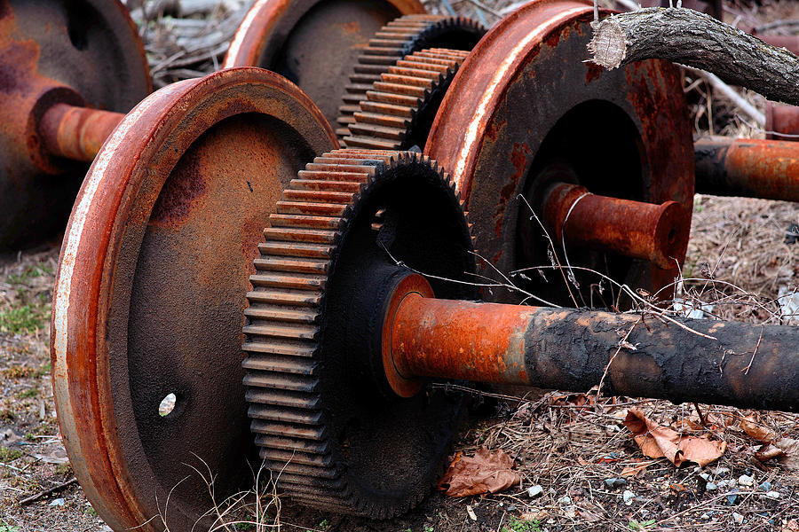 Rusty Gears Photograph by Mike Flynn