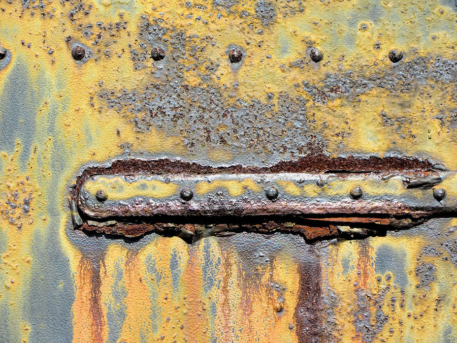 Rusty Grunge Texture Photograph by Kathy Clark