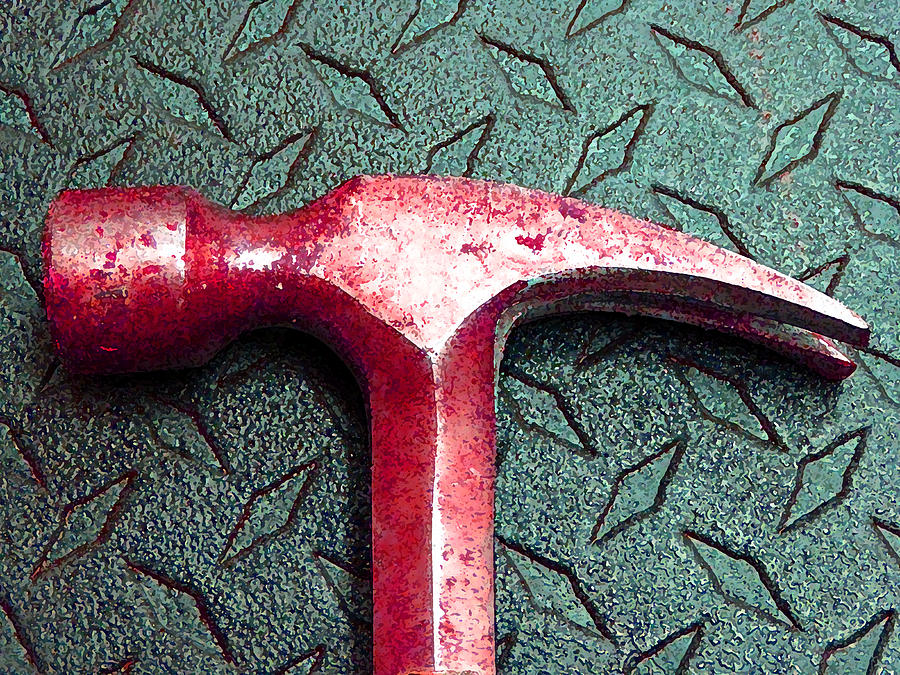 Rusty Hammer Red Photograph by Laurie Tsemak