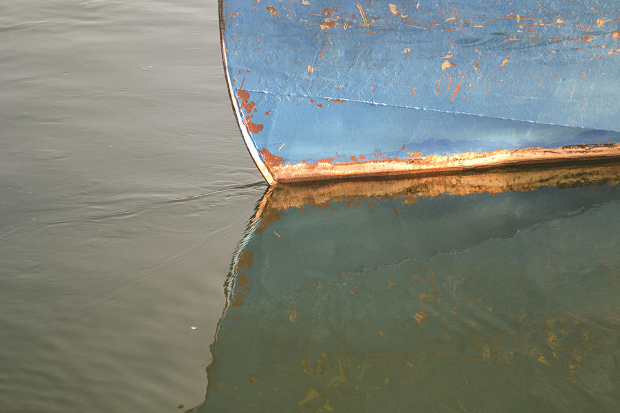 Rusty Hull Reflection Photograph by Bill Mock