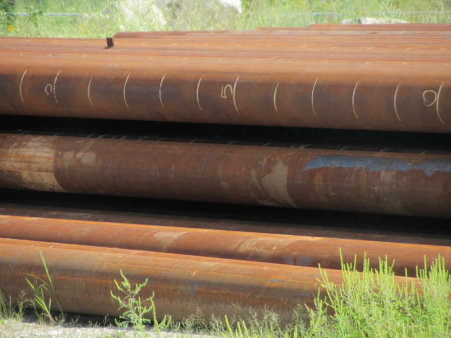 Rusty Iron Pipes Photograph by Anita Burgermeister