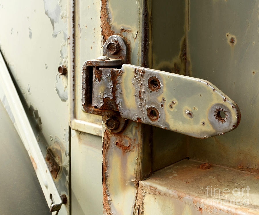 Rusty Latch from an Old Military Vehicle Photograph by Inspired Nature ...