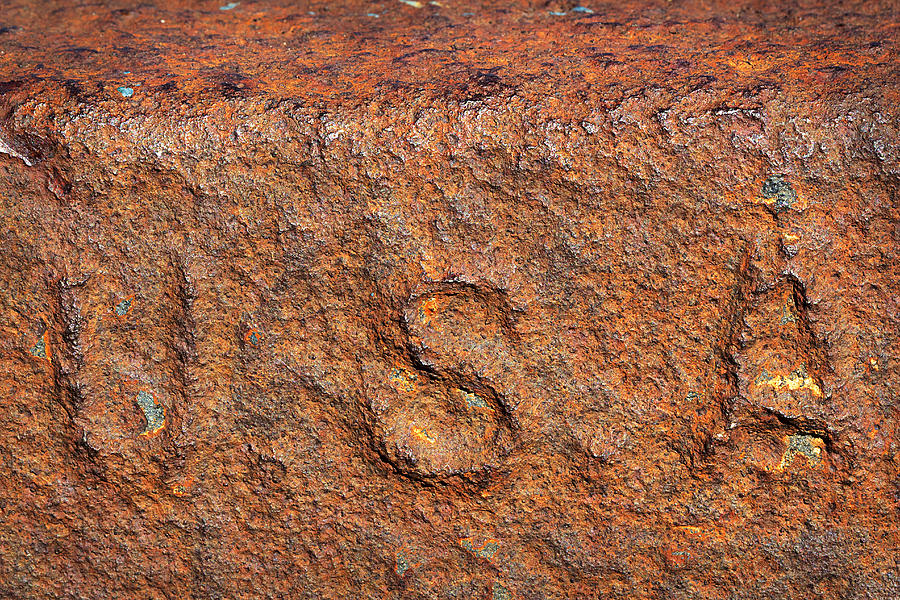 Usa Photograph - Rusty Letters USA by Phyllis Denton