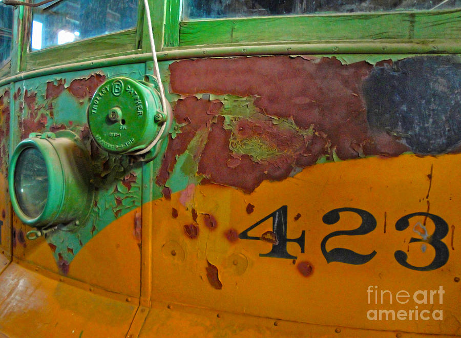 Train Photograph - Rusty Old Bus by Gregory Dyer