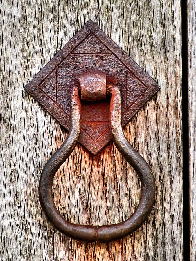 Rusty Old Door Knocker Photograph by Janice Drew