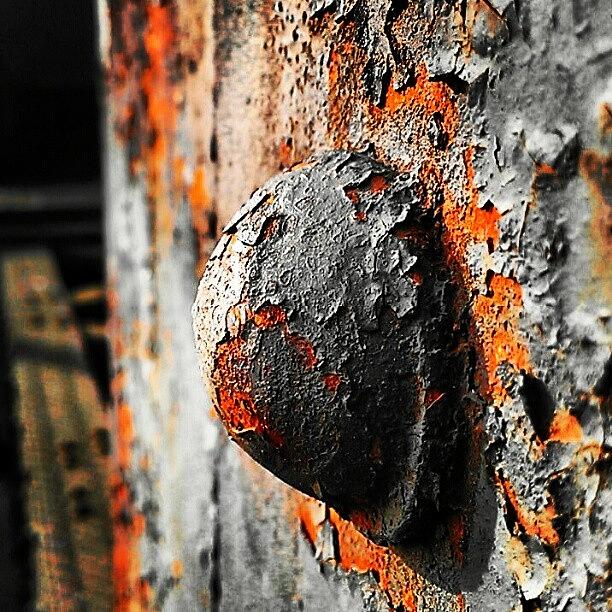 Rust Photograph - Rusty Old Rivet by Mad Masio