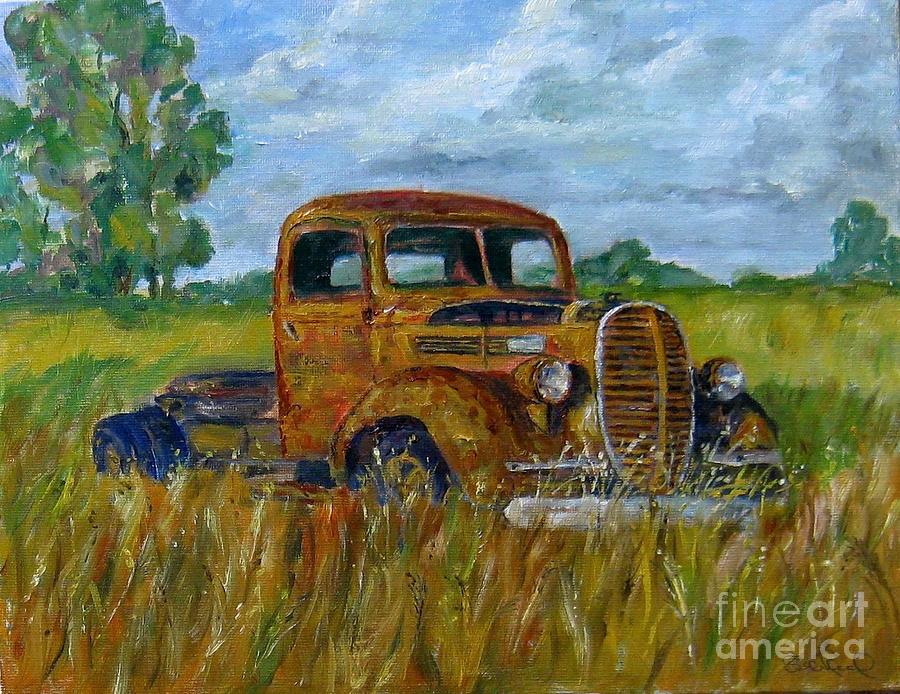 Rusty Old Truck Painting by William Reed