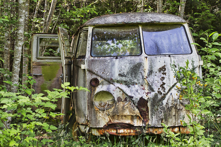 yderligere prik Juice Rusty Old VW Van Photograph by Peggy Collins