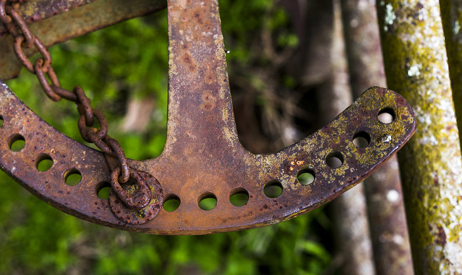 Abstract Photograph - Rusty Plow Part by Steven Ralser