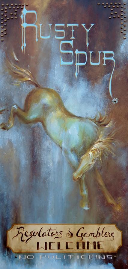 Rusty Spur Painting by Dina Dargo