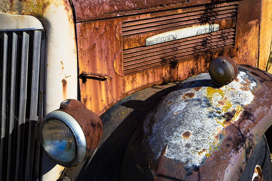 Truck Photograph - Rusty Truck Detail by Garry Gay